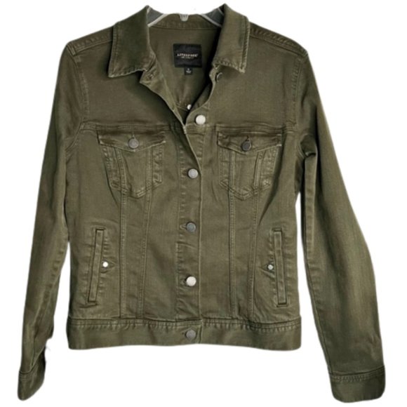 Liverpool Jeans Company Jackets & Blazers - Liverpool Jeans Classic Denim Jacket - Olive (Equestrian) Green - S